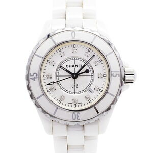 Chanel J12 Diamond H1628 White Dial Women's Watch